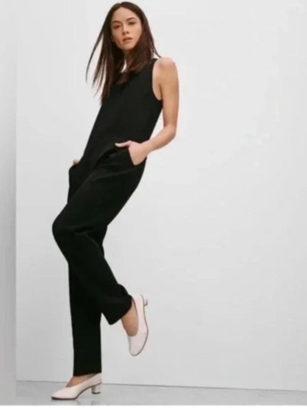 ARITZIA BABATON BRANSON BLACK CREPE JUMPSUIT Size 0 XS - Picture 3 of 16